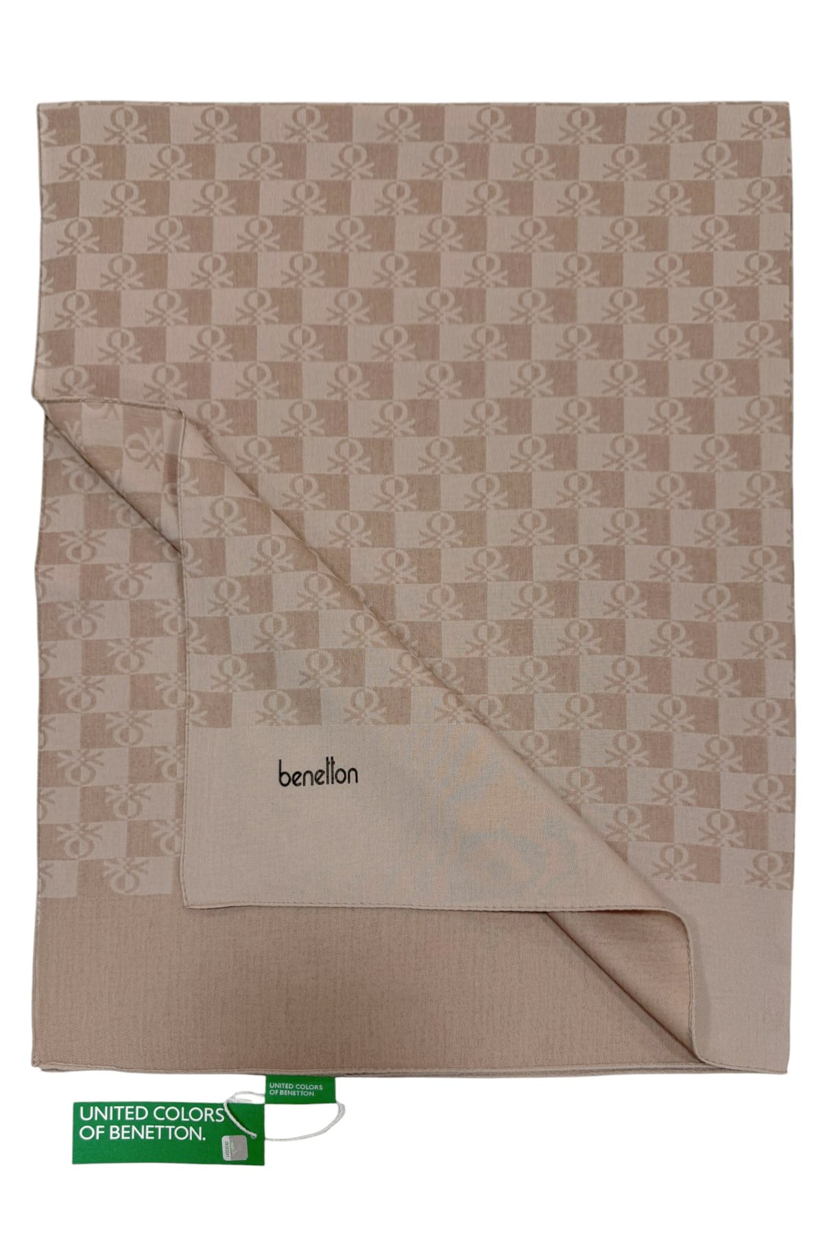 Benetton Elegante Şal - Tre - Vizon