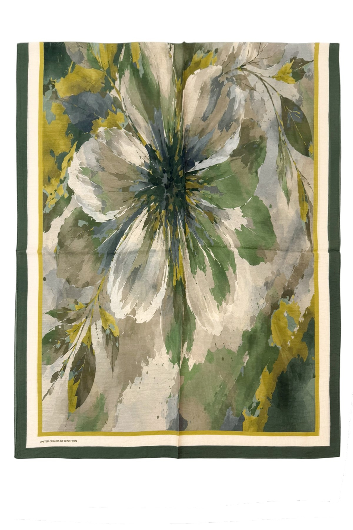 Benetton Fiore Şal - 1043 - Haki