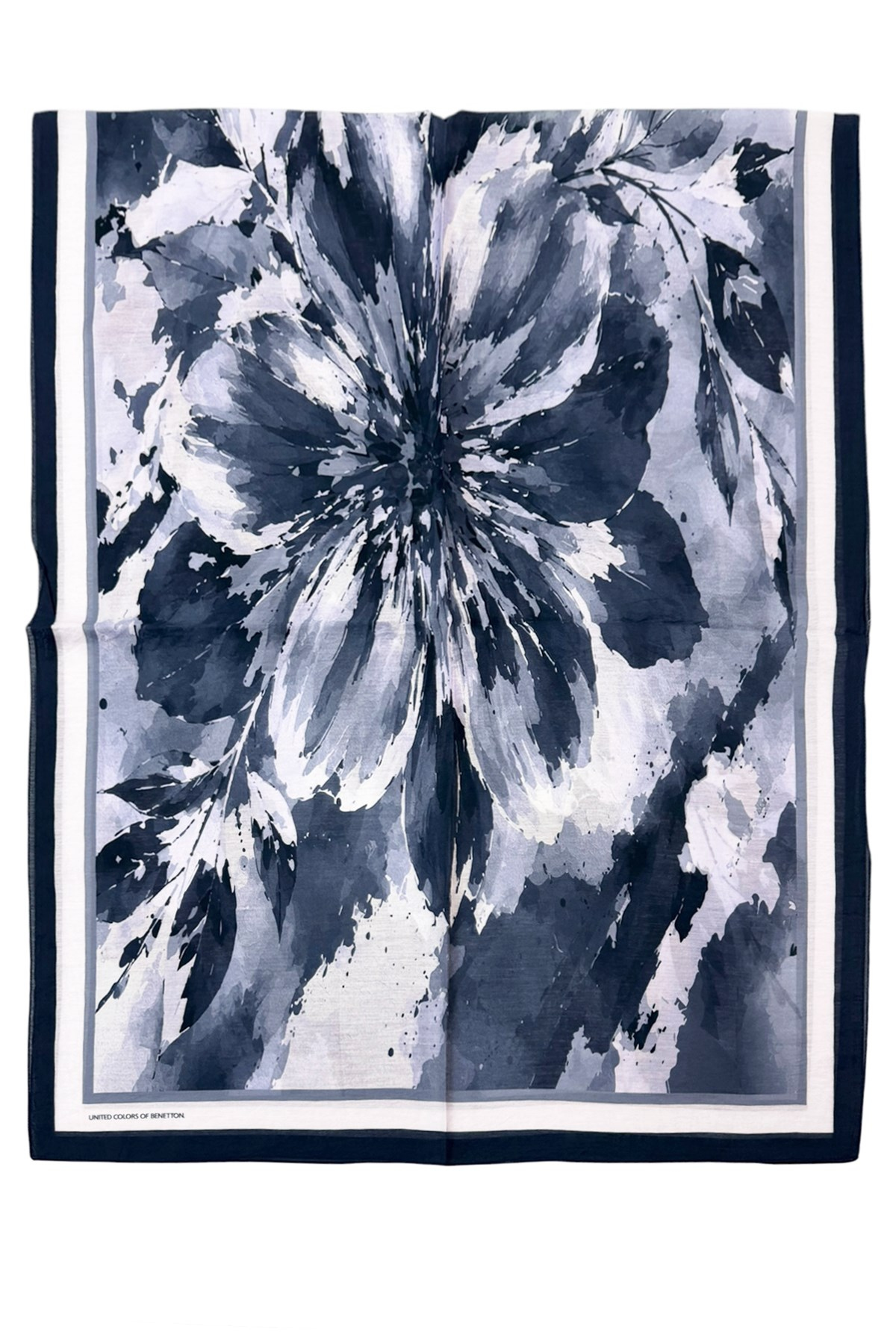 Benetton Fiore Şal - 1043 - Lacivert