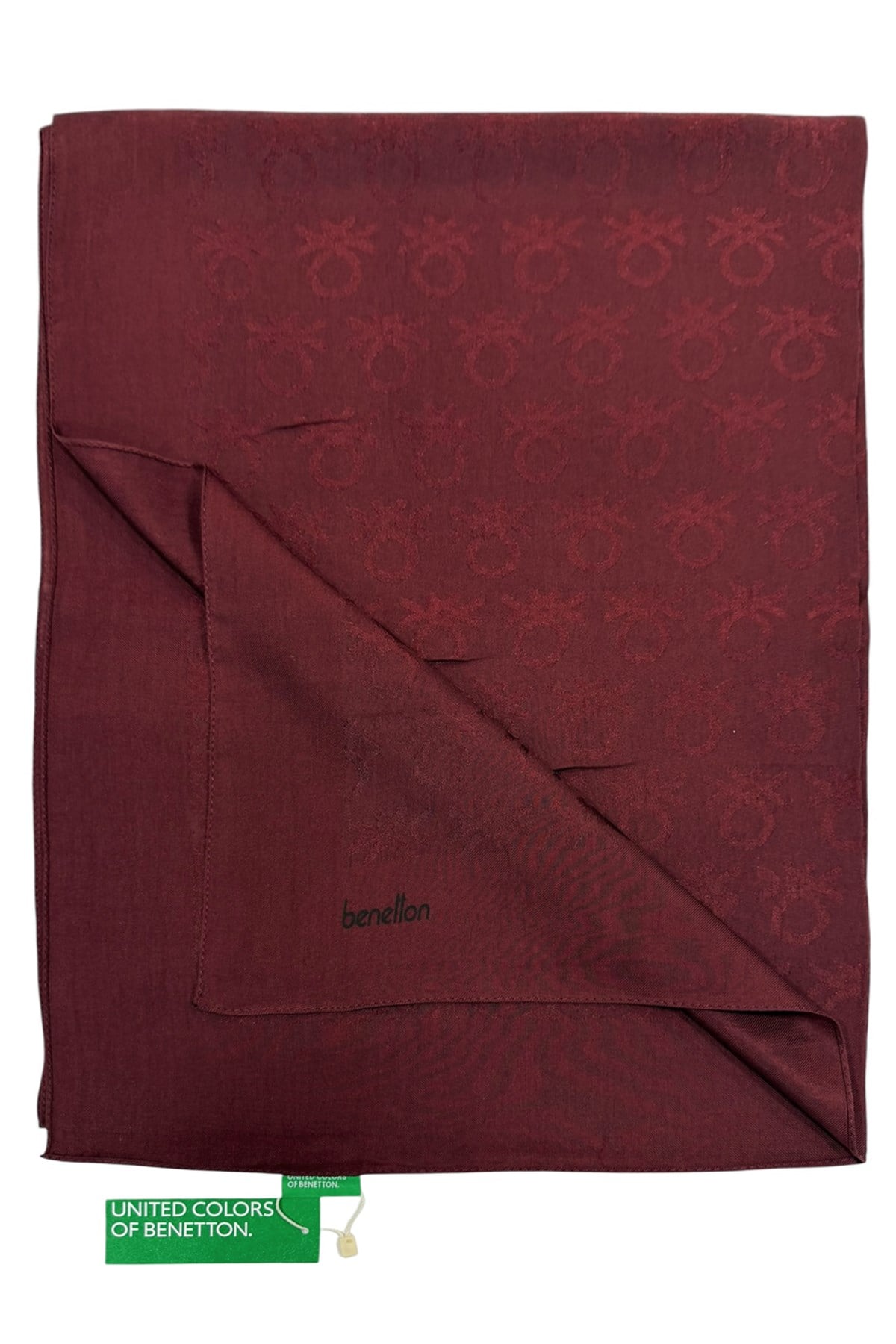 Benetton Lyocell Şal - Roma - Bordo