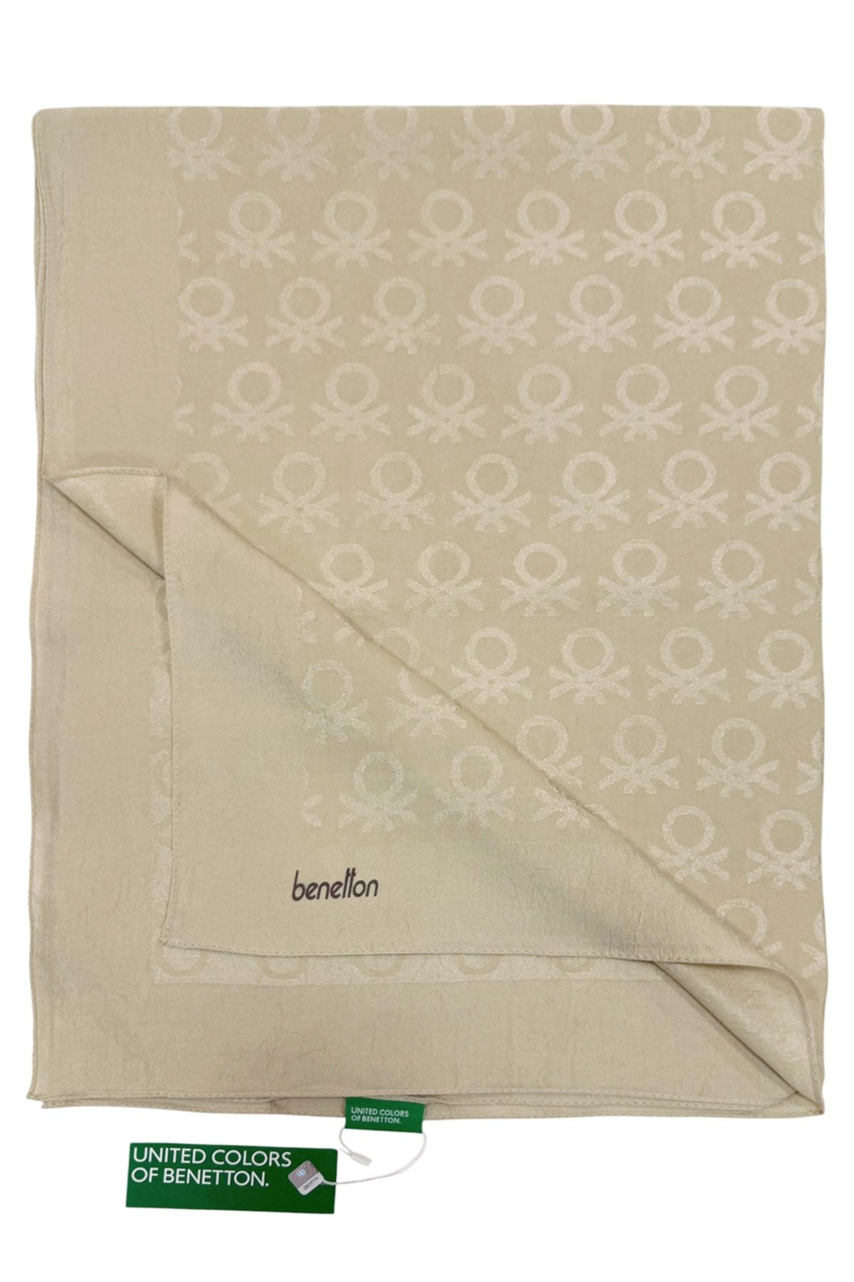 Benetton Lyocell Şal - Roma - Krem