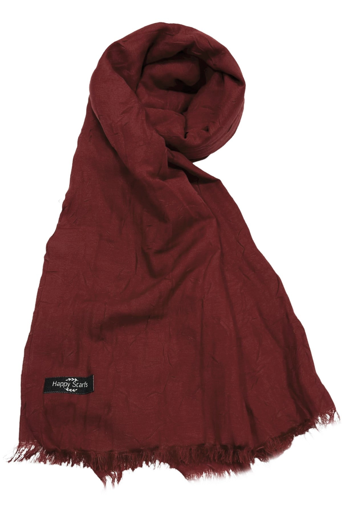 Happy Scarfs Bambu Şal - Bordo