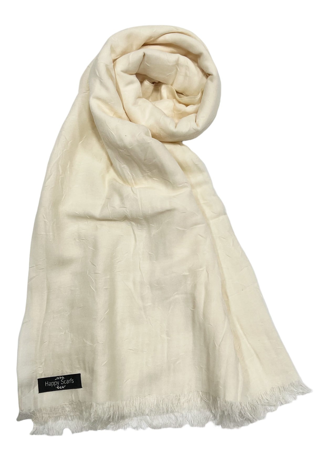 Happy Scarfs Bambu Şal - Krem