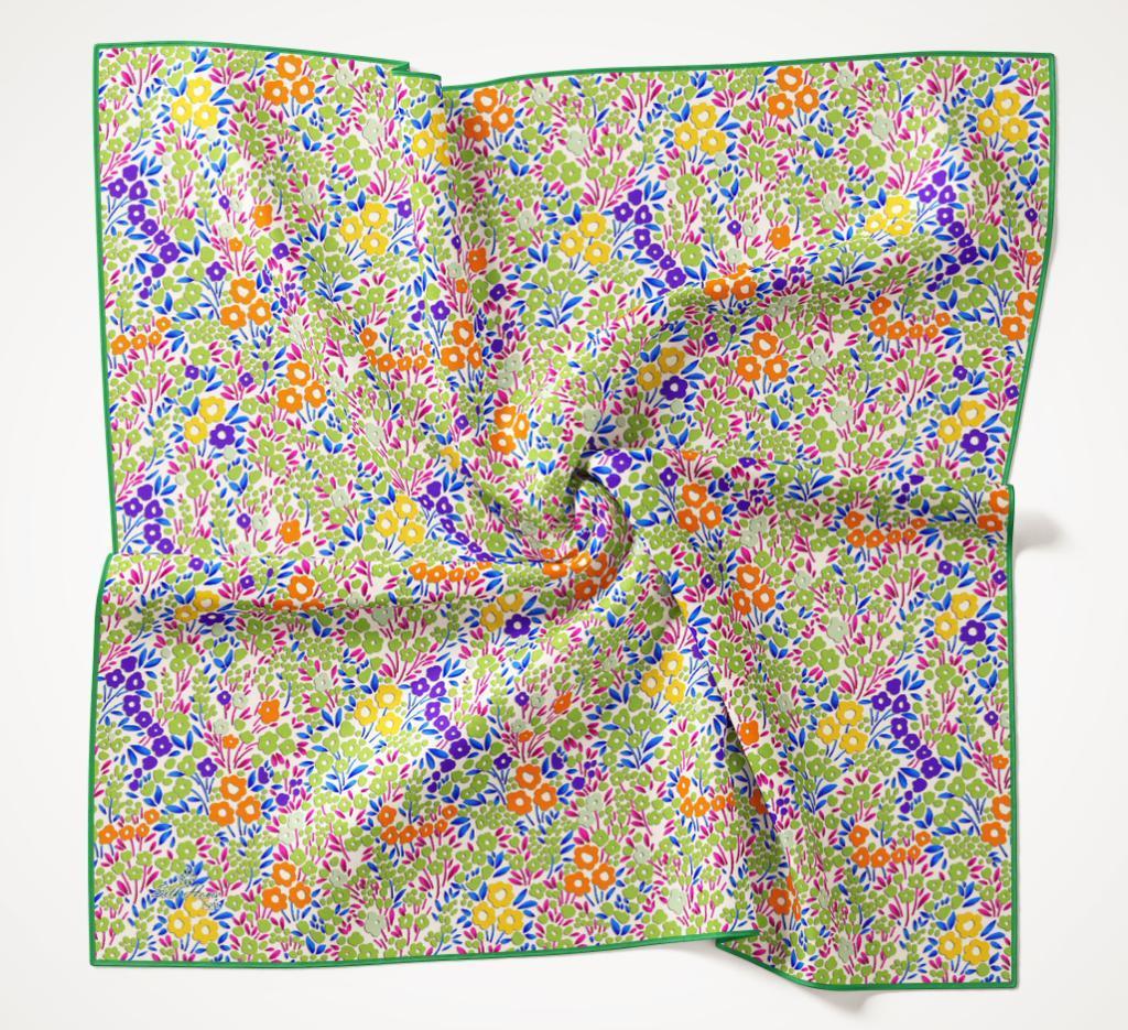 Silk Home Desenli Soft Eşarp - 2045 - Beyaz Fıstık