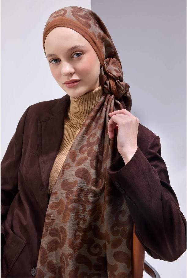 Silk Home Mayda Şal - 81016-08 Taba