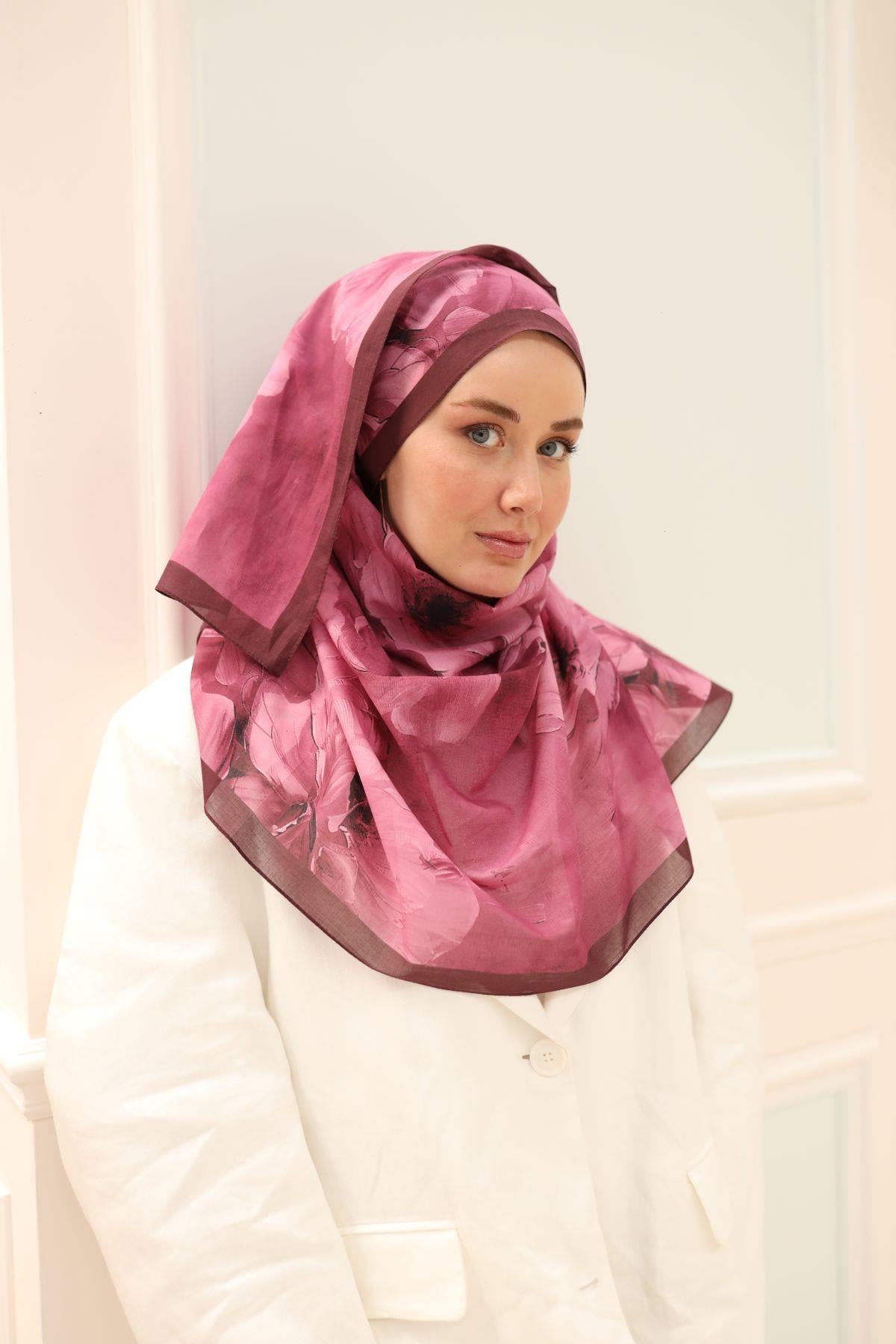 Silk Home Nariya Şal - 90006 - Mürdüm