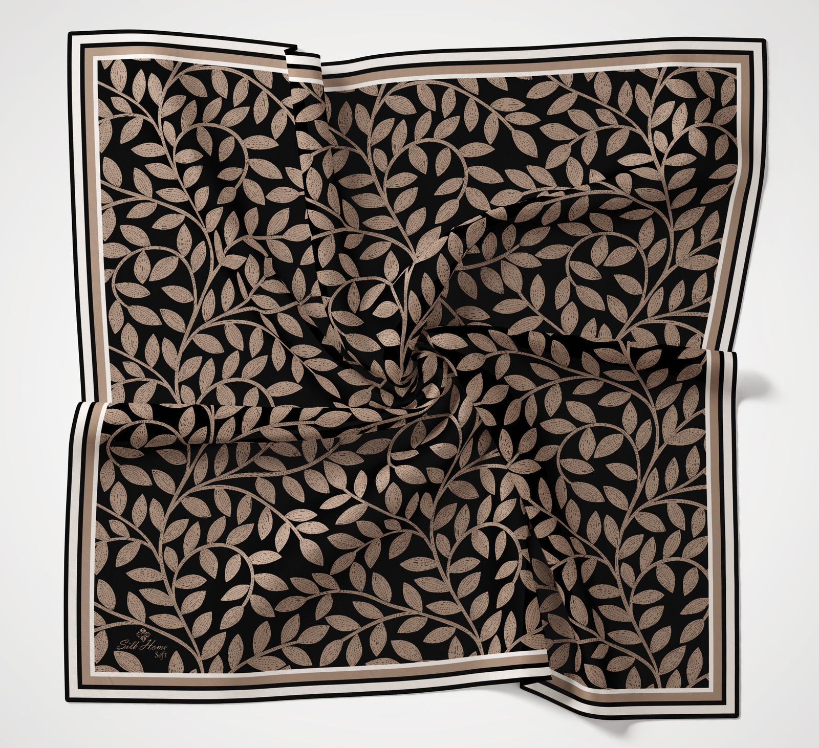 Silk Home Soft Eşarp - 1040 - Siyah Taş