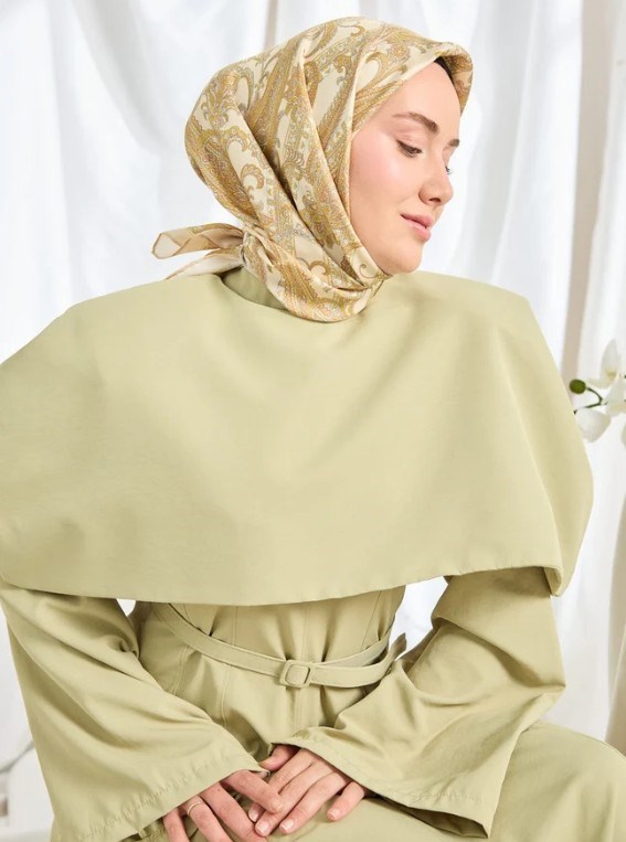Silk Home Twill İpek Eşarp - 11542-12 Krem