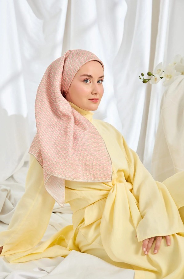 Silk Home Twill İpek Eşarp - 11547-05 Pembe