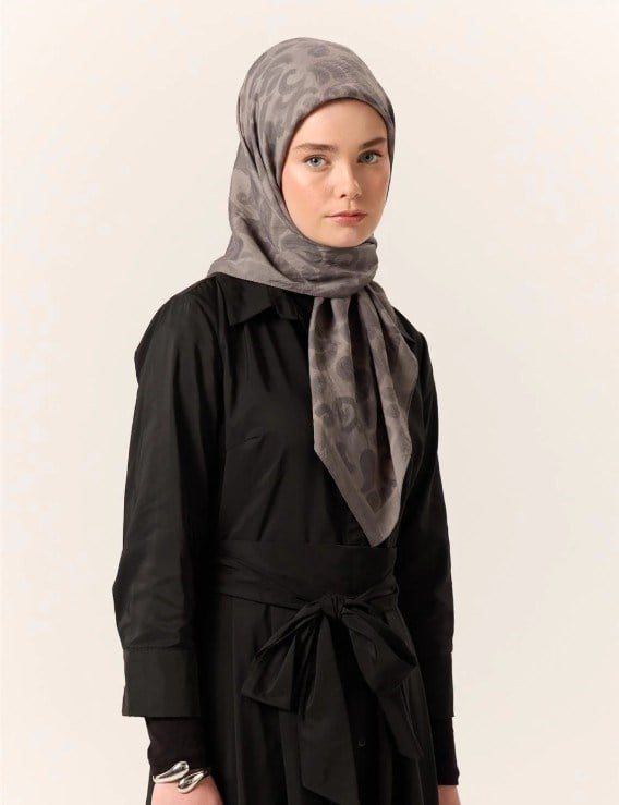 Silk Home Velora Eşarp - Gri Füme