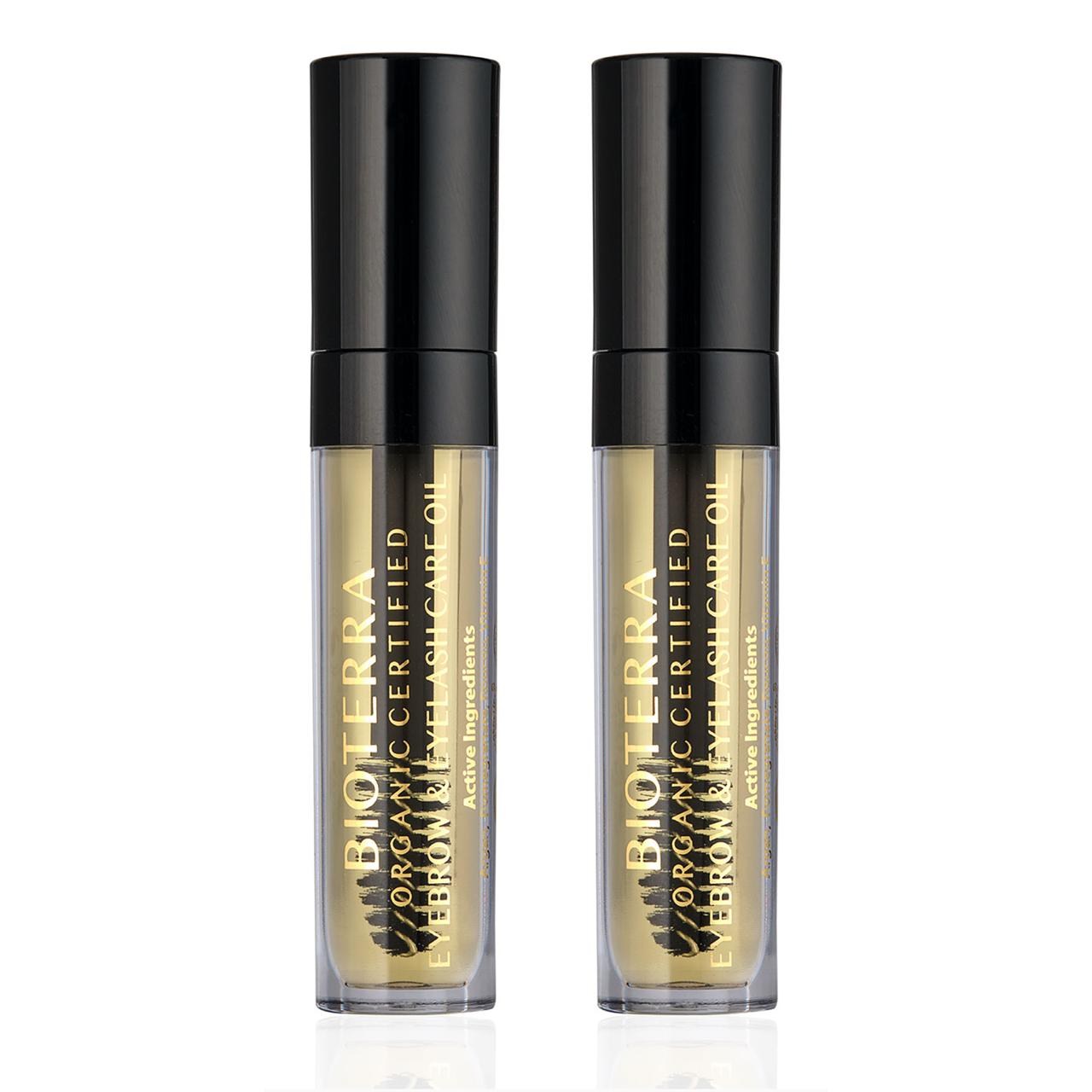Bioterra Organik Kaş & Kirpik Bakım Yağı –Dolgunlaştırıcı Serum 5 ml x 2 Adet | Brow & Lash Oil (İkili Avantaj Paketi)