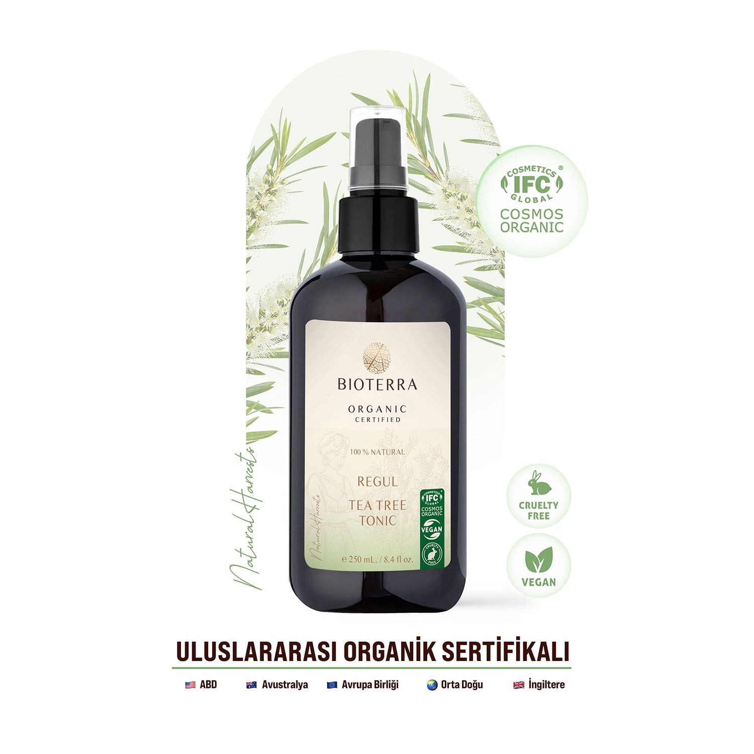 Bioterra Organik Regul Çay Ağacı Tonik 250 ml