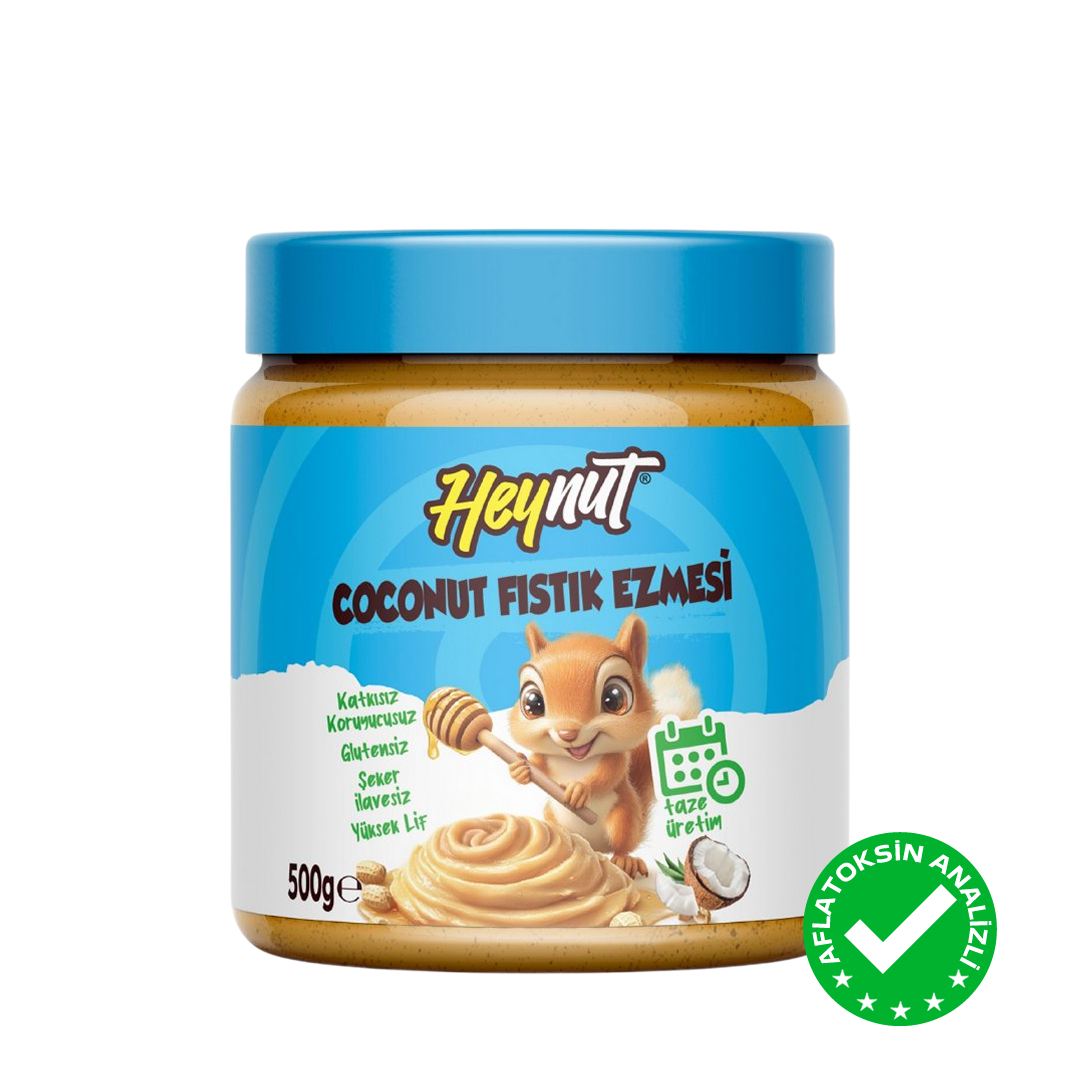 Coconut Fıstık Ezmesi (Bal ile Tatlandırılmış) 500g