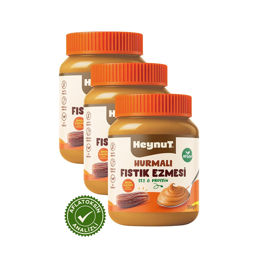 HeynuT Hurmalı Fıstık Ezmesi 350g 3 x Adet