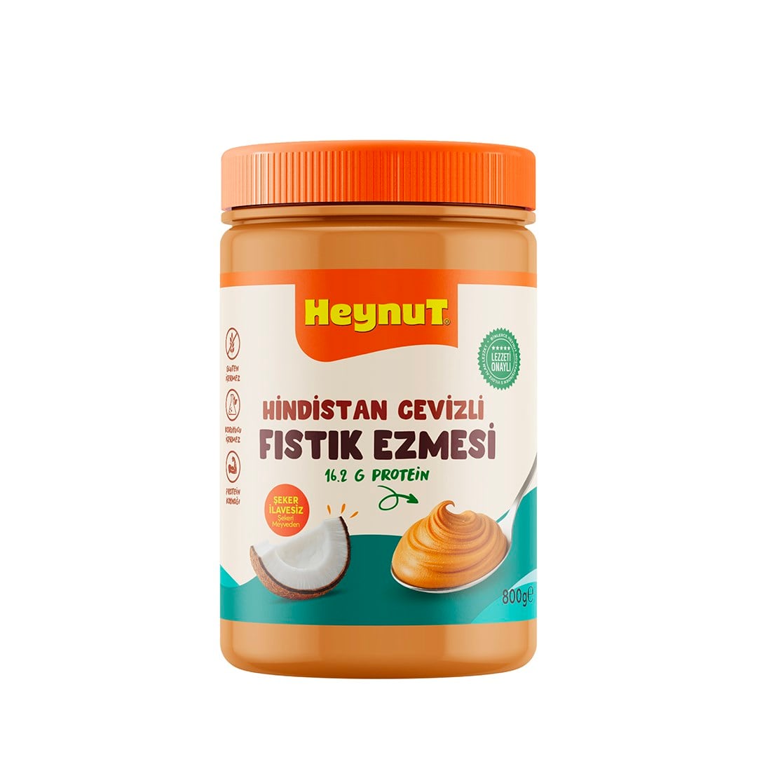 HeynuT Hindistan Cevizli Fıstık Ezmesi 800g