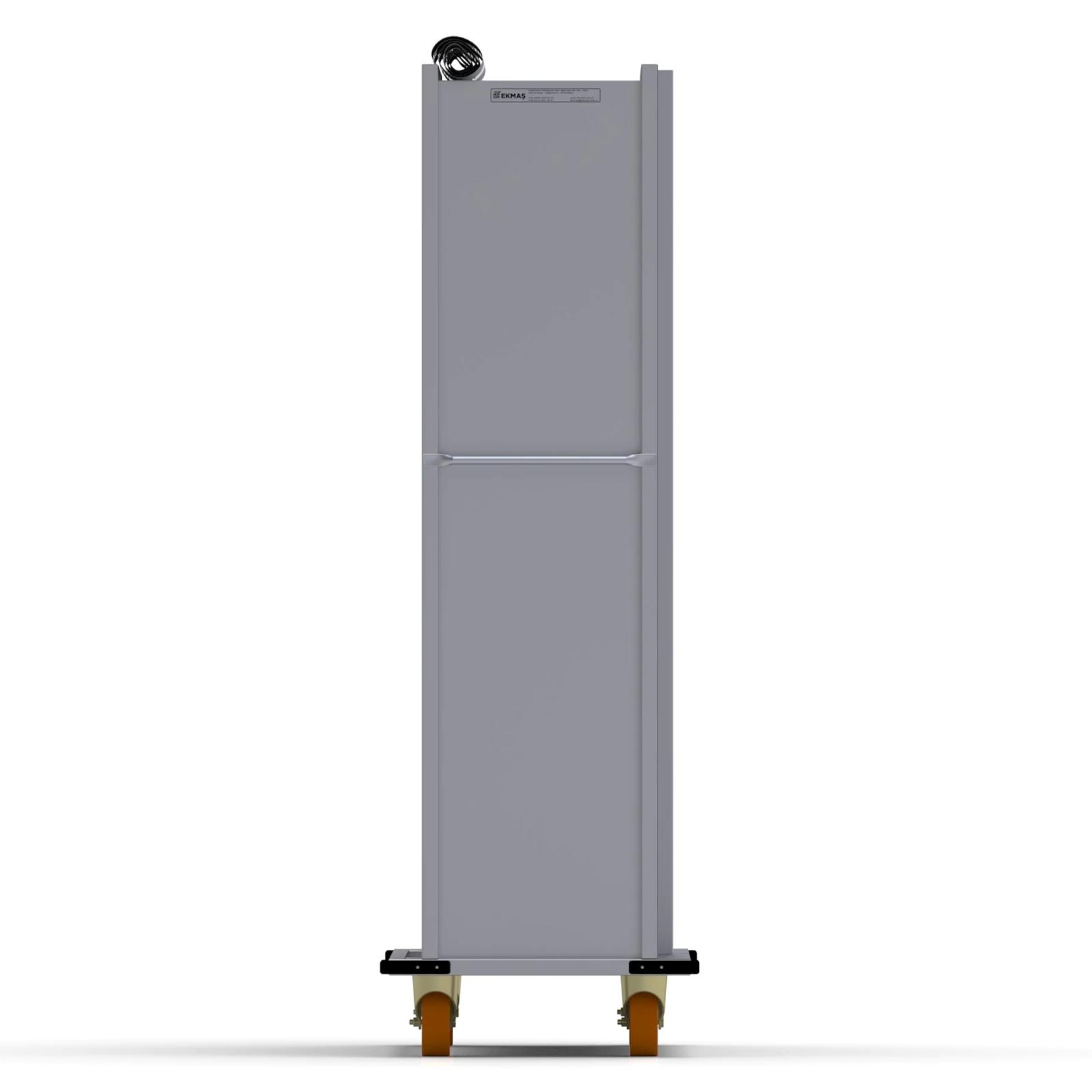 40x120 cm Kapalı Tahta Pasa Arabası 13 Raflı