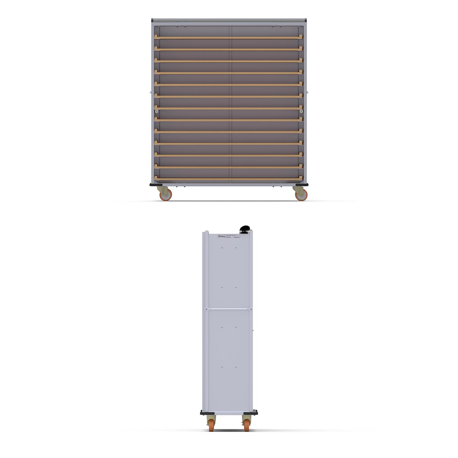 40x150 cm Kapalı Sistem Tahta Pasa Arabası