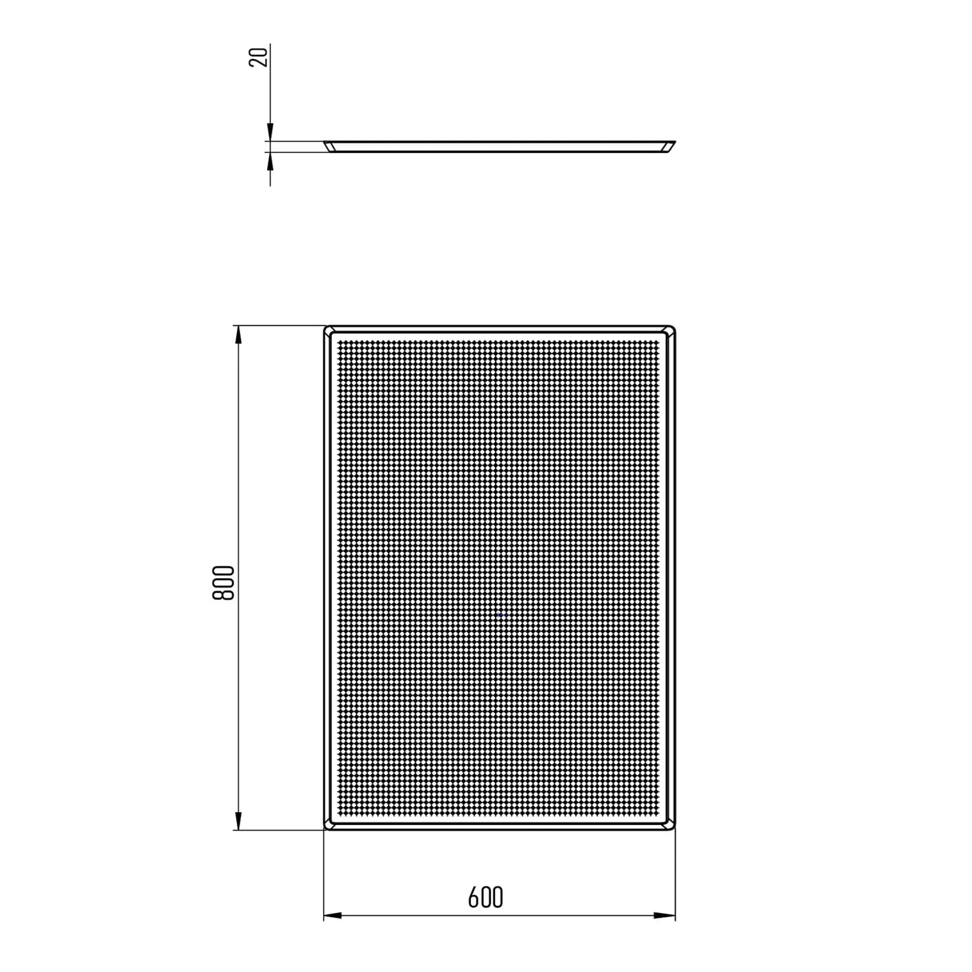 60x80 cm Delikli İtalyan Tava, Kaplamalı