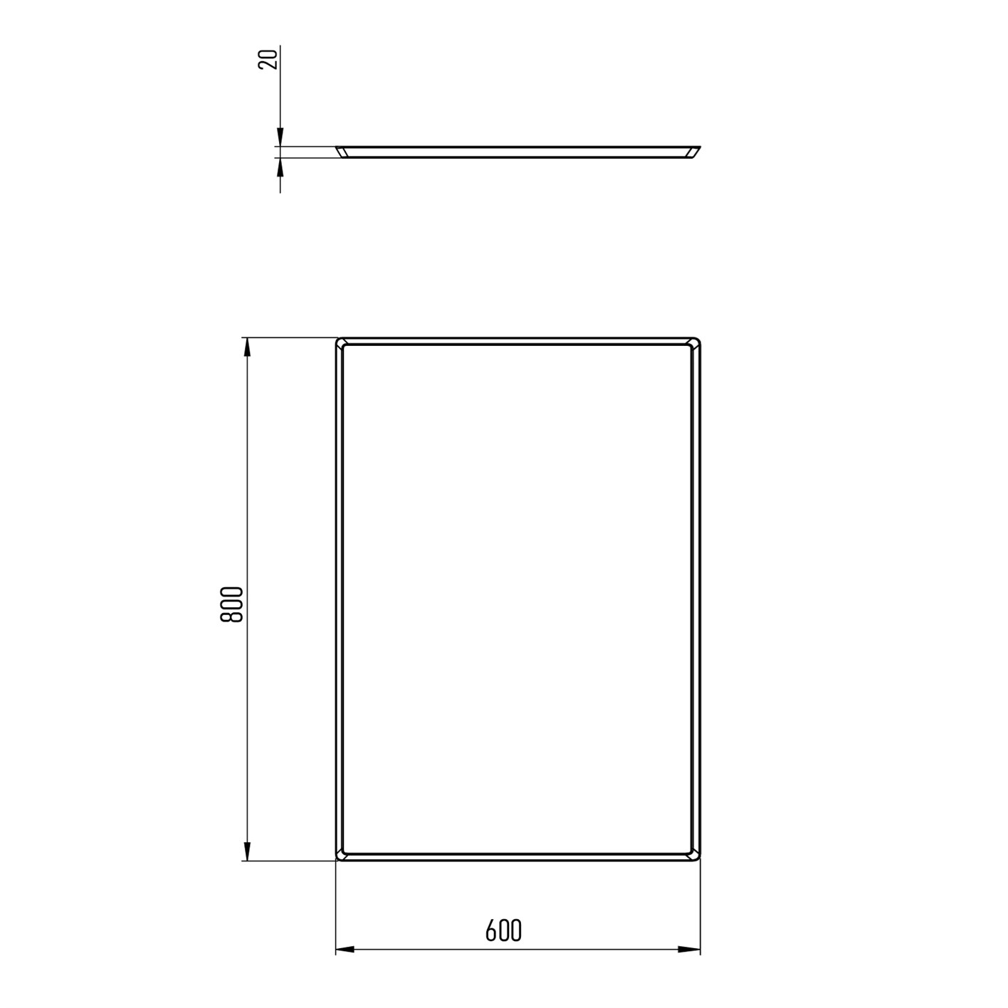 60x80 cm Düz İtalyan Tava
