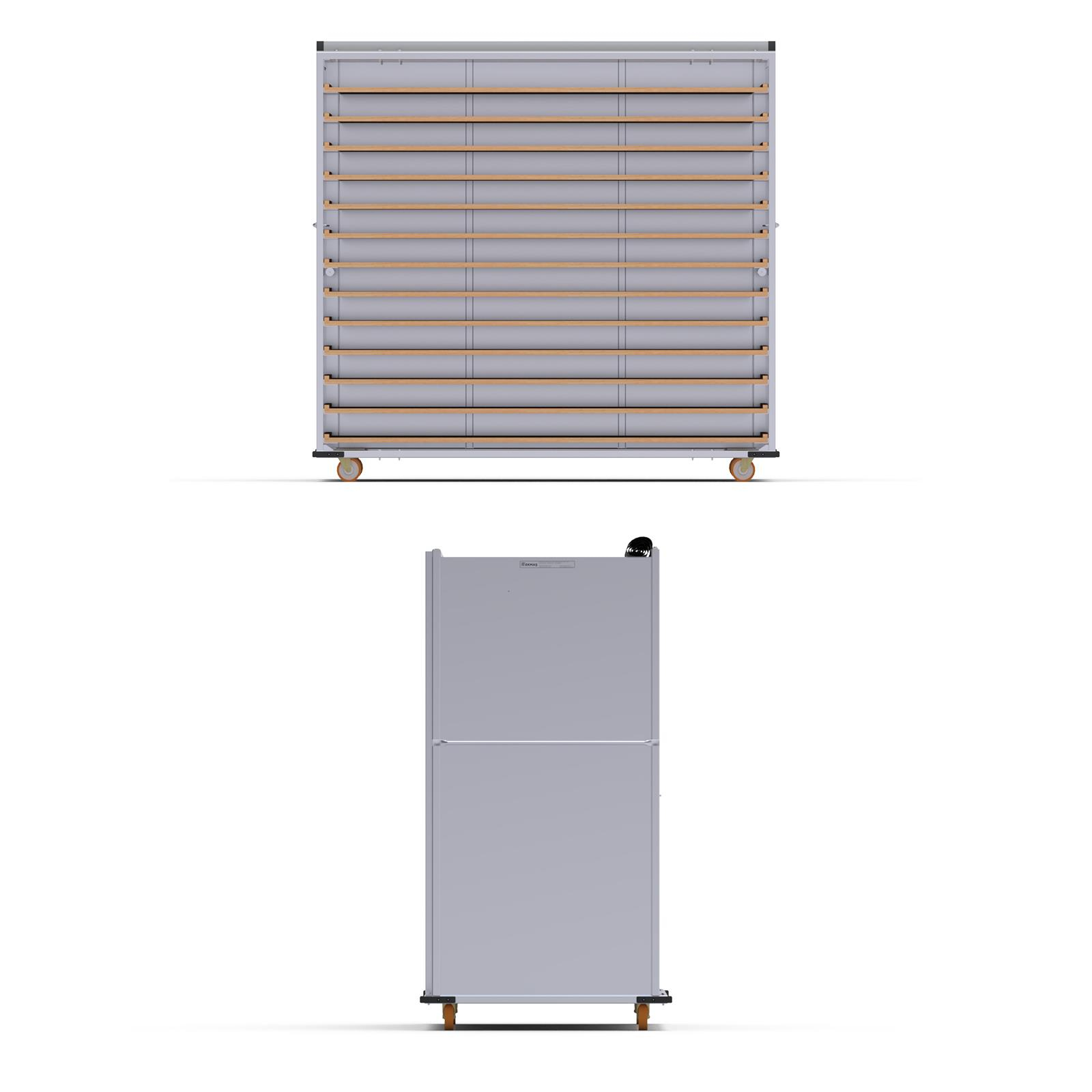 80x150 cm Kapalı Sistem Tahta Pasa Arabası