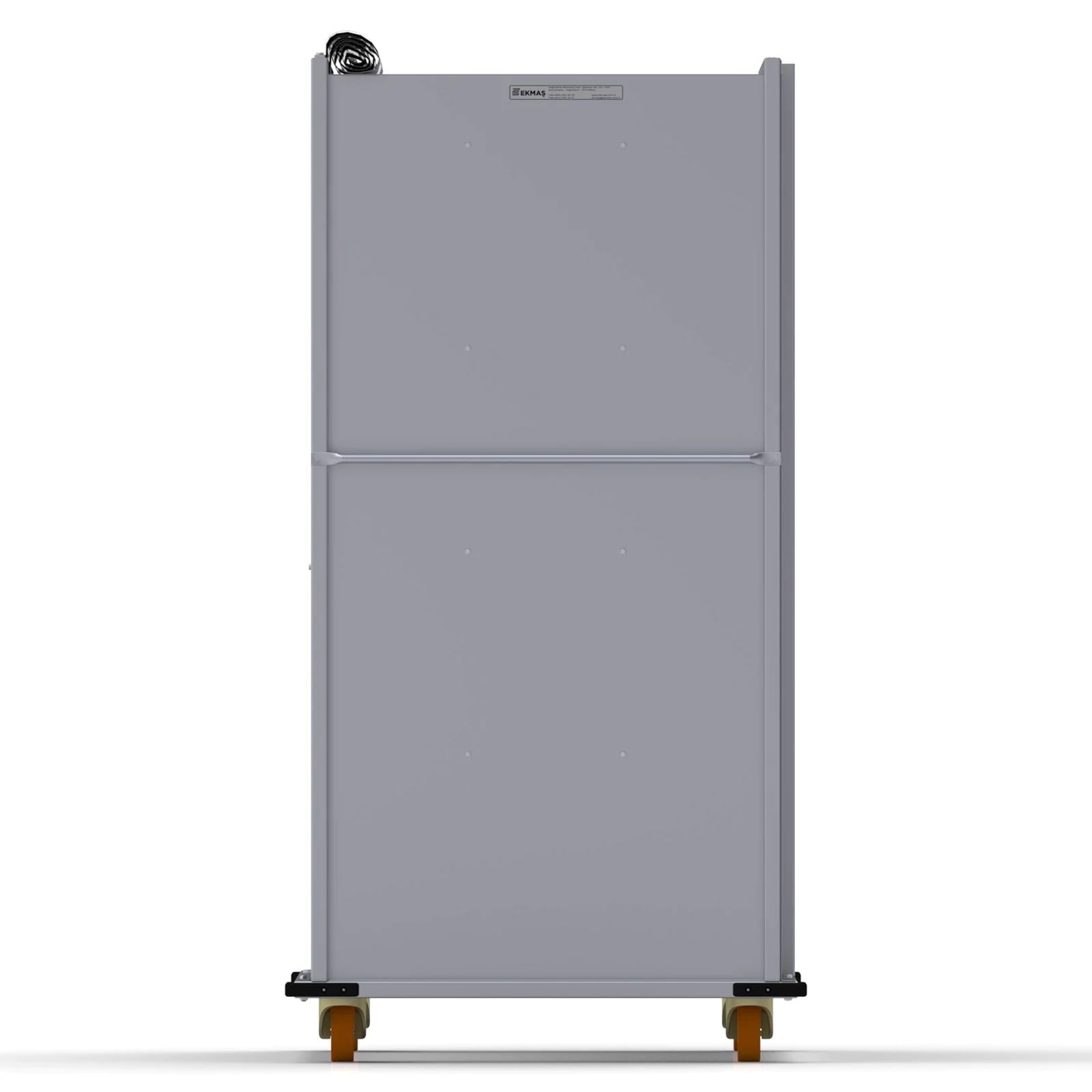 80x180 cm Kapalı Tahta Pasa Arabası 13 Raflı