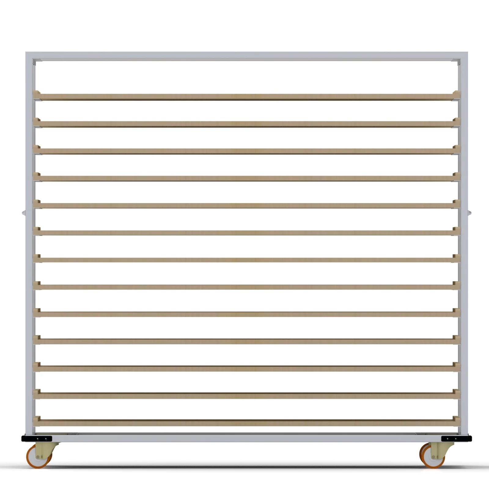 80x180 cm Tahta Pasa Arabası 13 Raflı