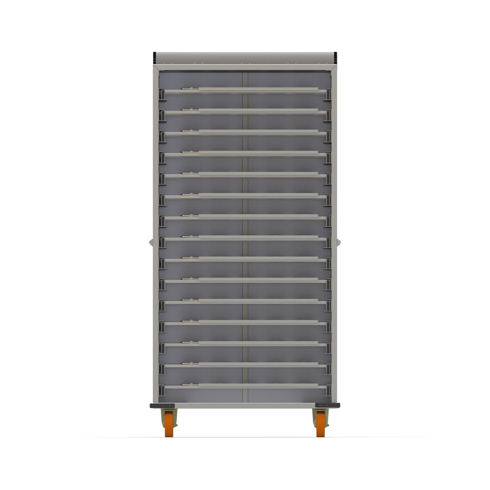 80x40 cm Kapalı Sistem Hamur Çevirme (Patik) Pasa Arabası