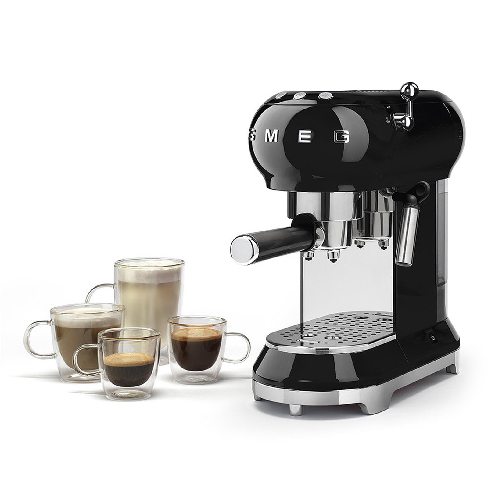 Smeg Siyah Espresso Kahve Makinesi