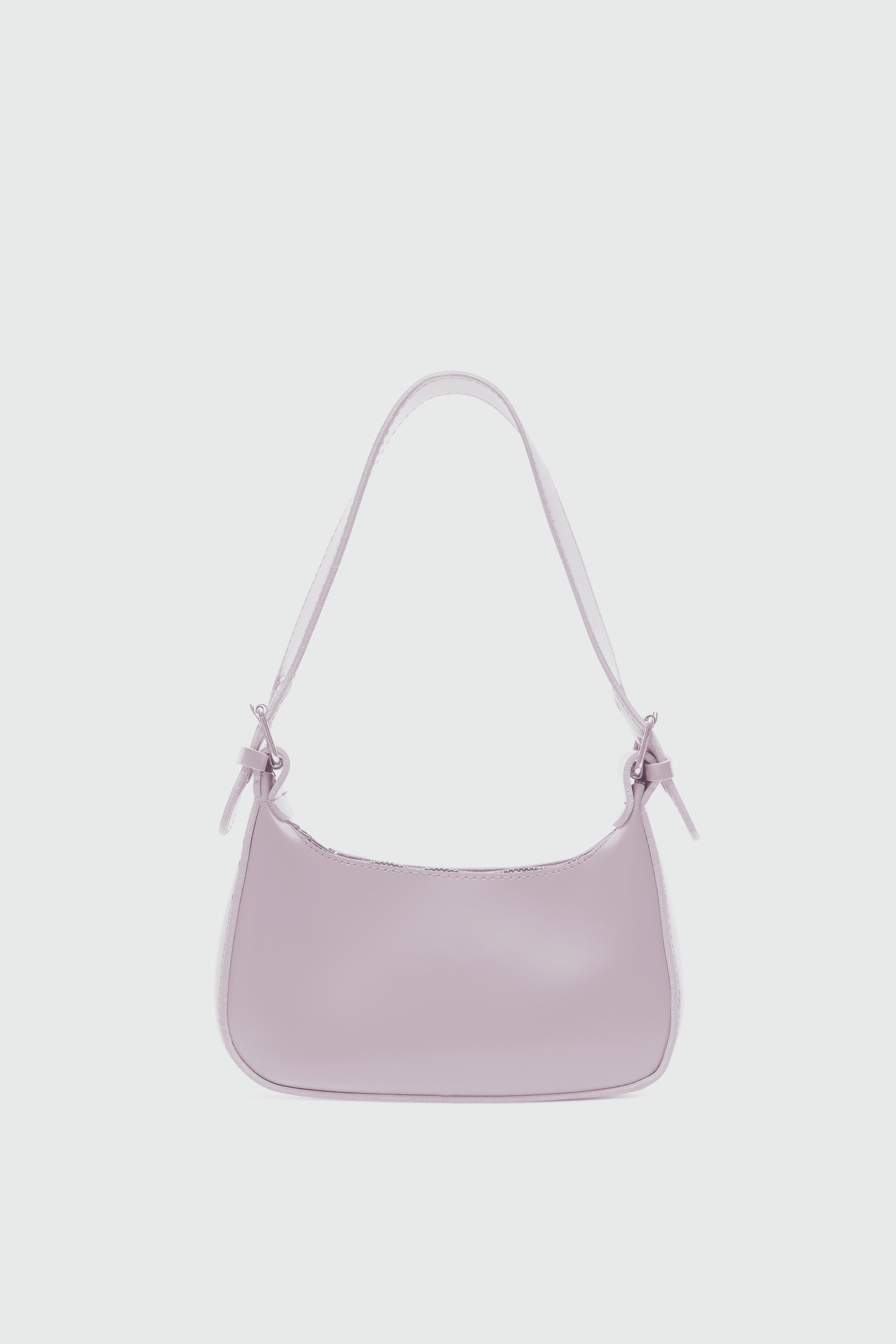 Muse Oval Baget Çanta Lila