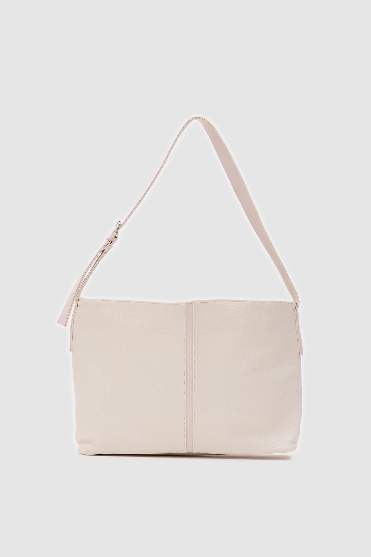 Suni Deri Omuz Çantası Agatha Beyaz