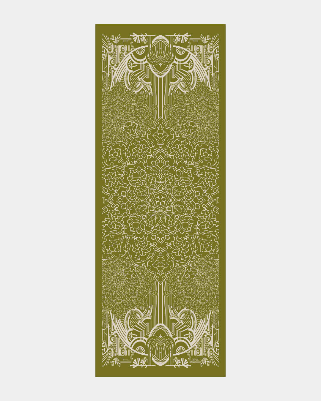 Altın Zeytin & Beyaz Işık Harem Rüyası Desen Şal