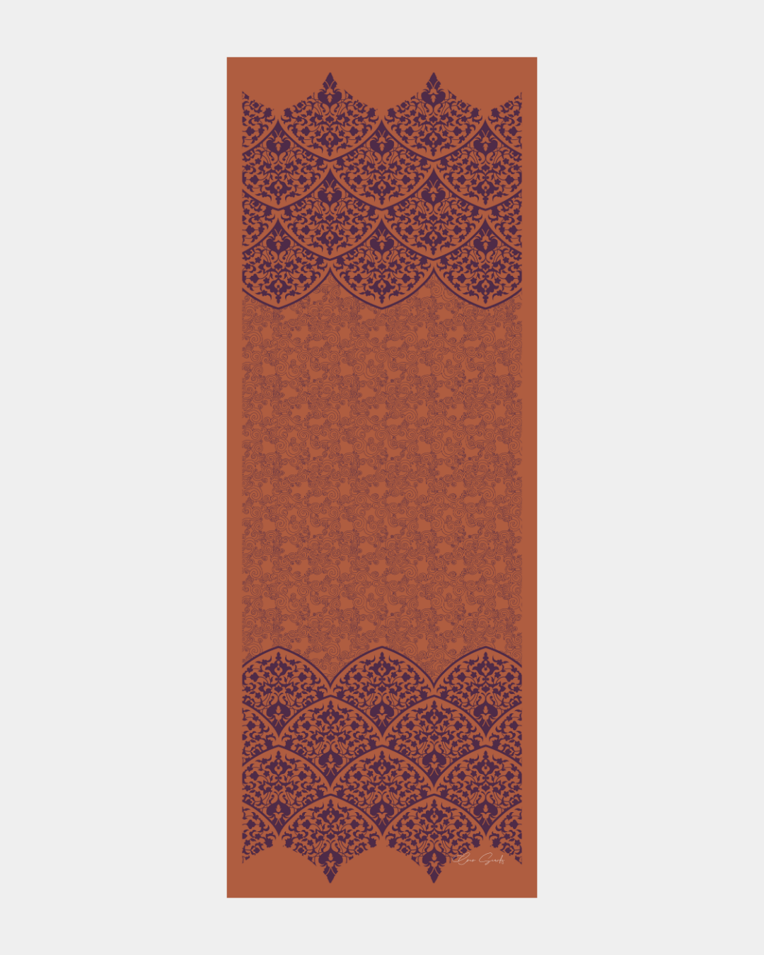 Amber & Patlıcan Saraylı Desen Şal