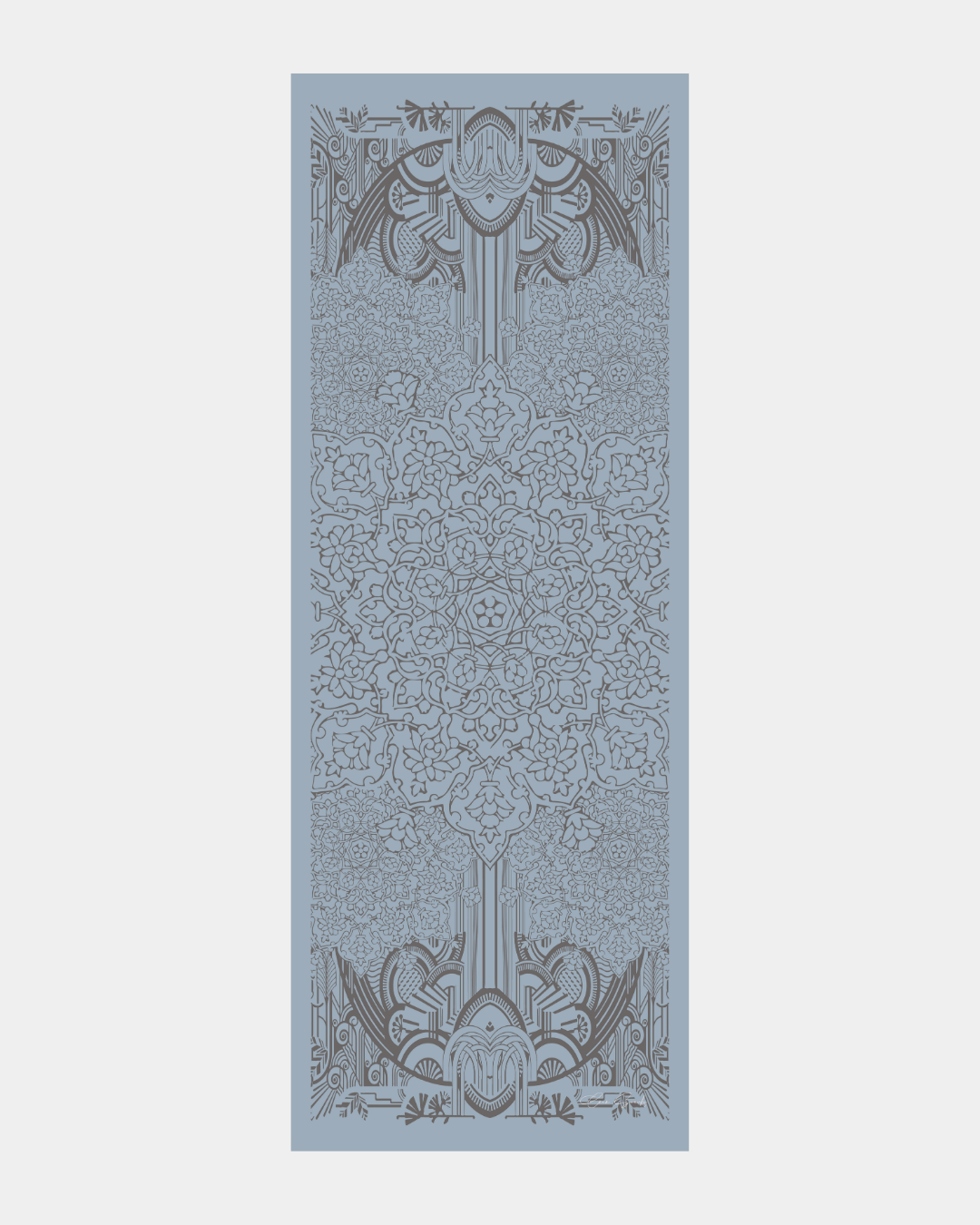 Buz Mavisi & Füme Kahve Harem Rüyası Desen Şal