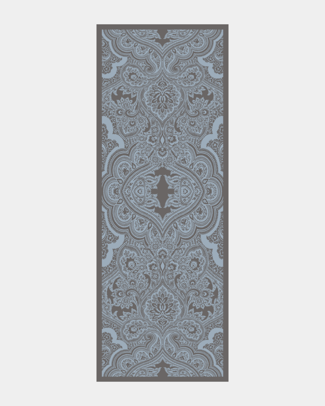 Buz Mavisi & Füme Kahve Sultani Desen Şal