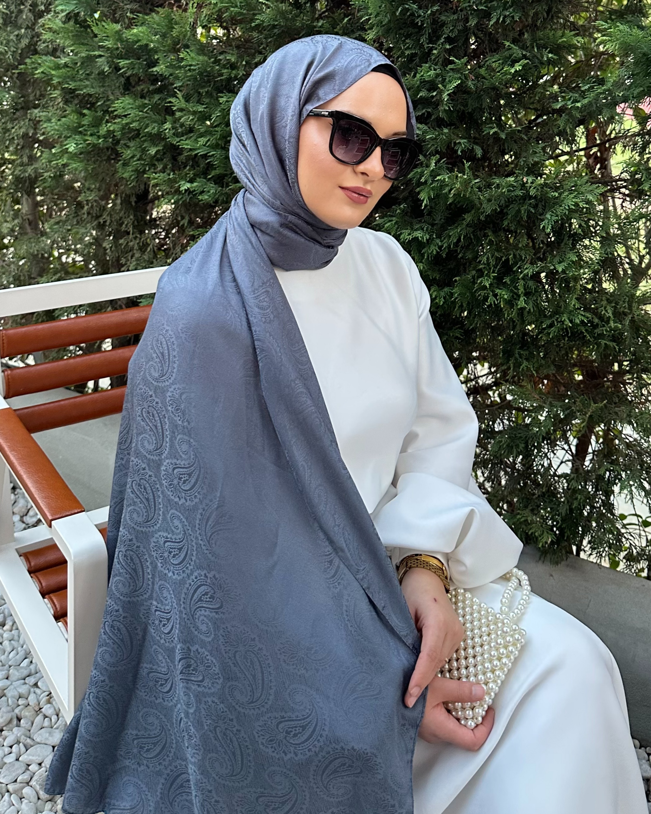Füme Rumi Desen Jakar Şal