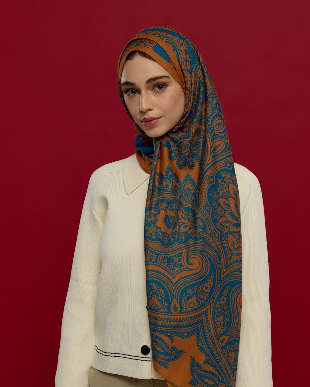 Hardal Zerafeti & Safir Sultani Desen Şal