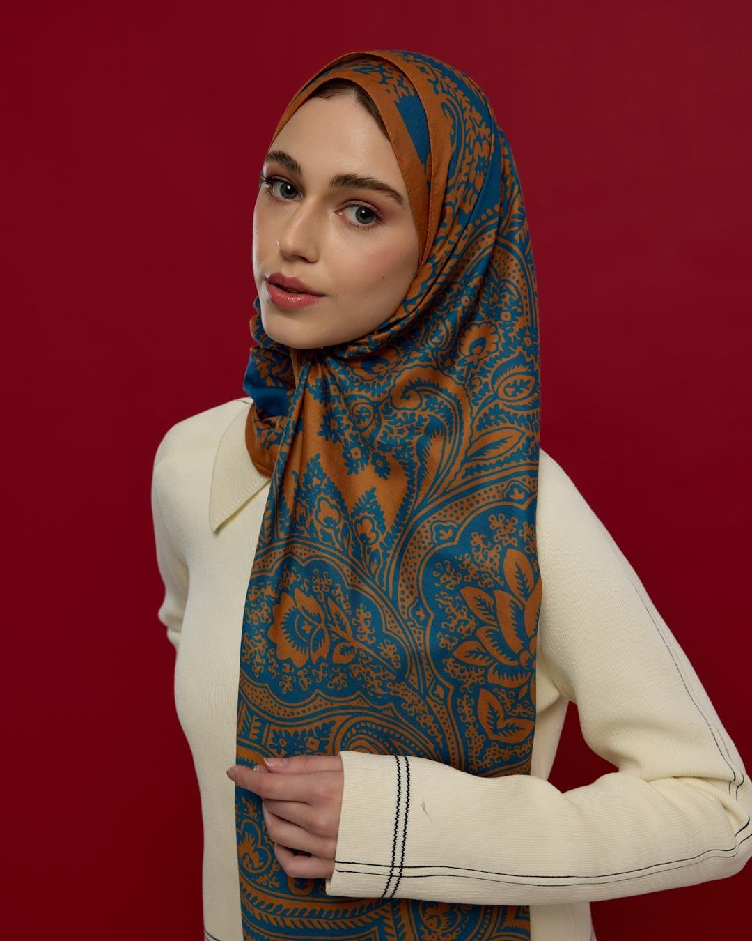 Hardal Zerafeti & Safir Sultani Desen Şal