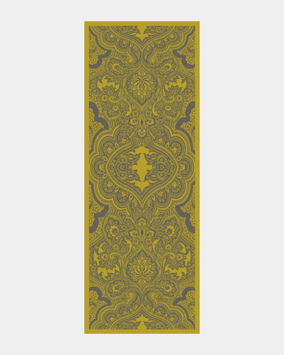 Hasat Sarısı & Kurşun Gri Sultani Desen Şal