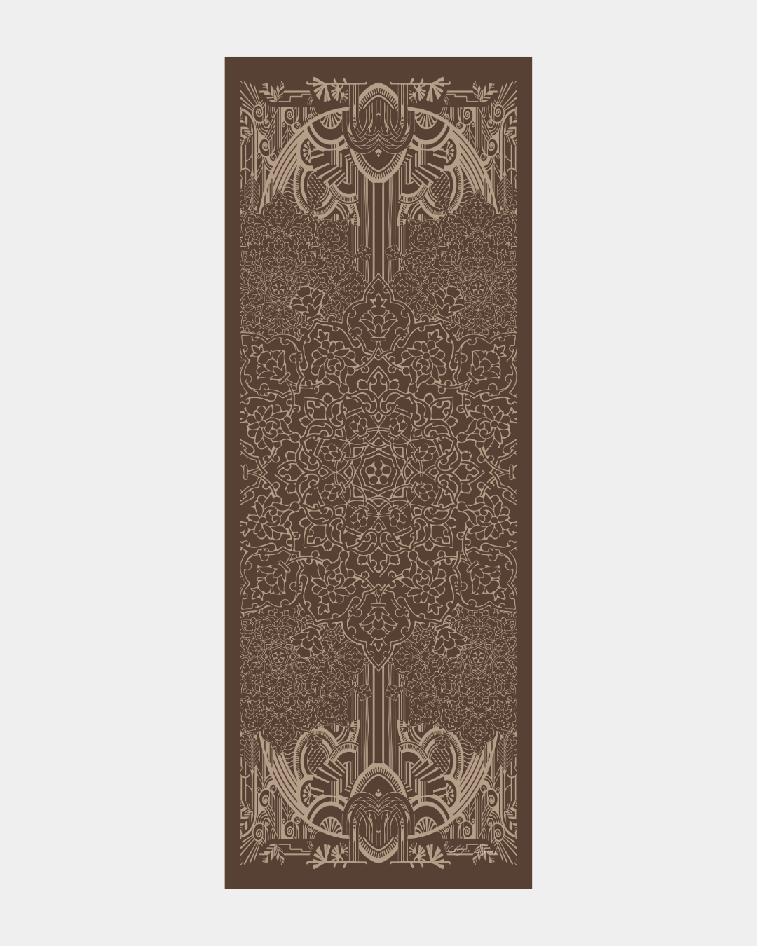 Kakao & Krem Tarçını Harem Rüyası Desen Şal