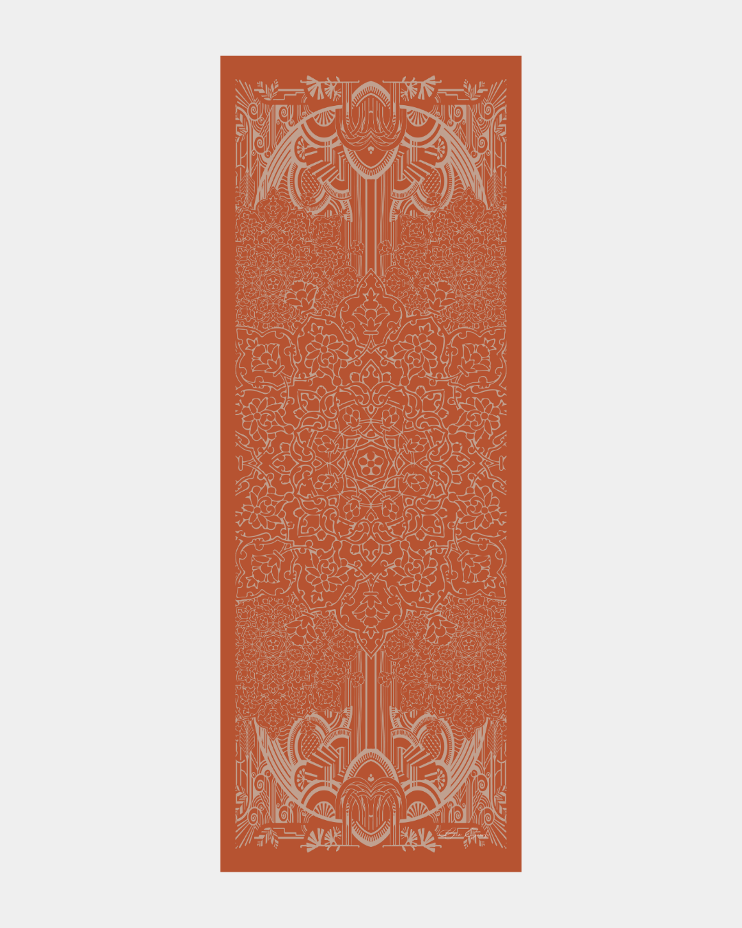 Kiremit & Krem Gölgesi Harem Rüyası Desen Şal