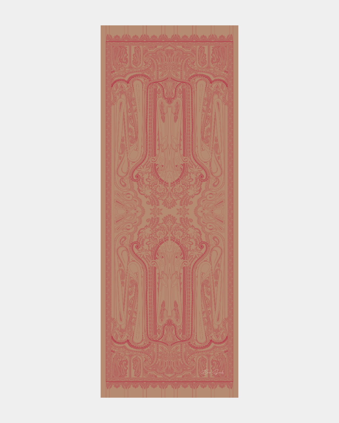 Kum Beji & Nar Çiçeği Hürrem Desen Işıltılı Şal