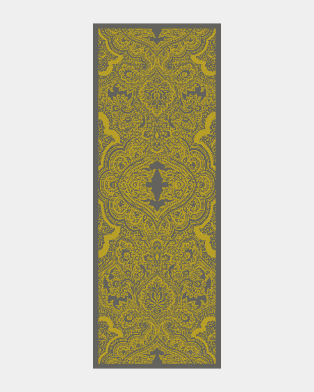 Kurşun Gri & Hasat Sarısı Sultani Desen Şal