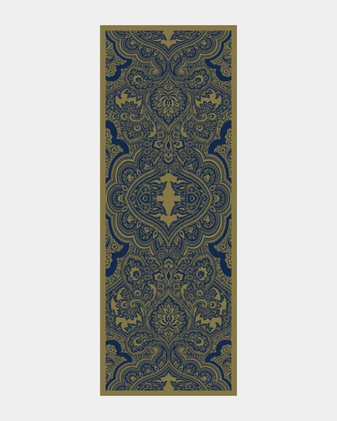 Lacivert & Altın Sultani Desen Şal