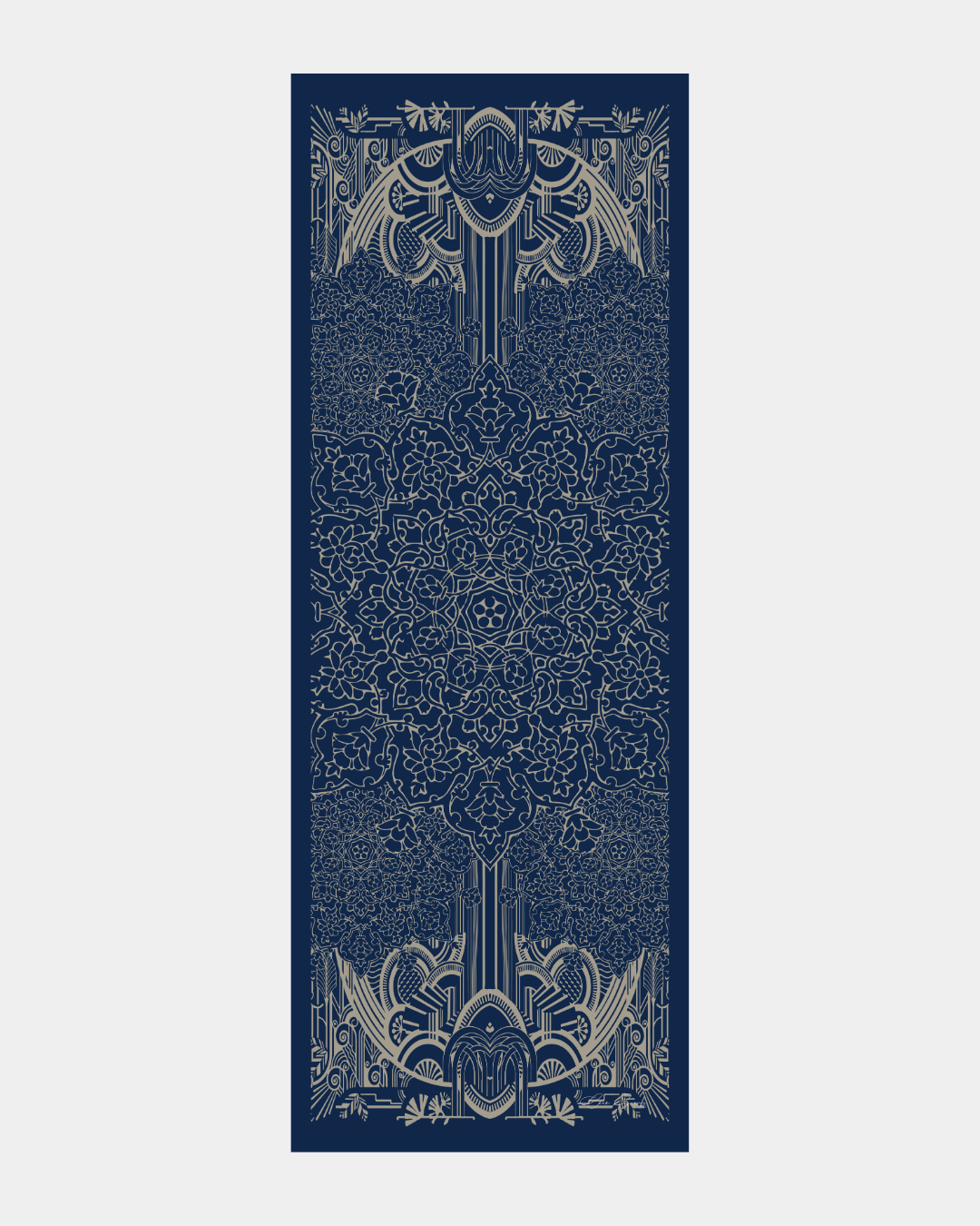 Lacivert & Bej Harem Rüyası Desen Şal