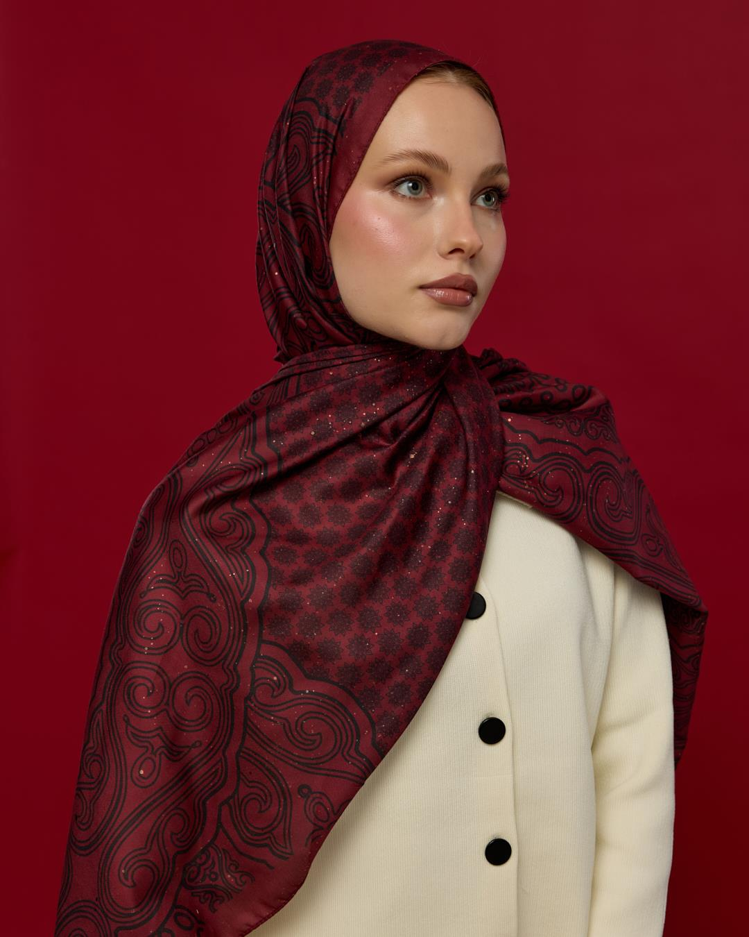 Lav & Nar Bala Hatun Desen Işıltılı Şal