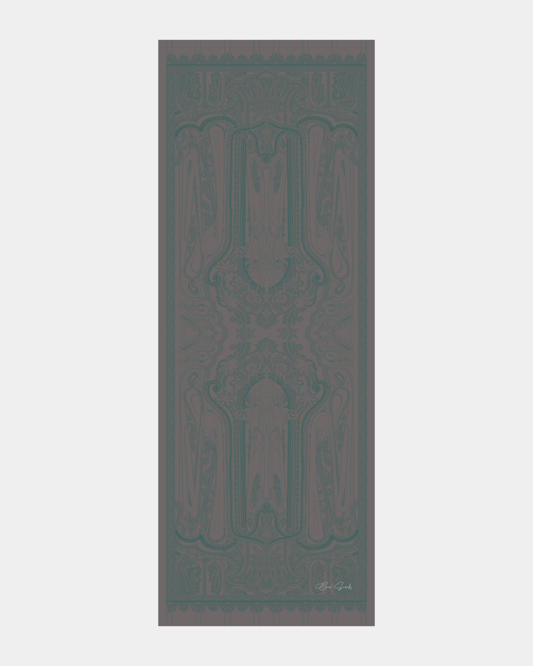 Lavanta Çizgisi & Zümrüt Hürrem Desen Işıltılı Şal