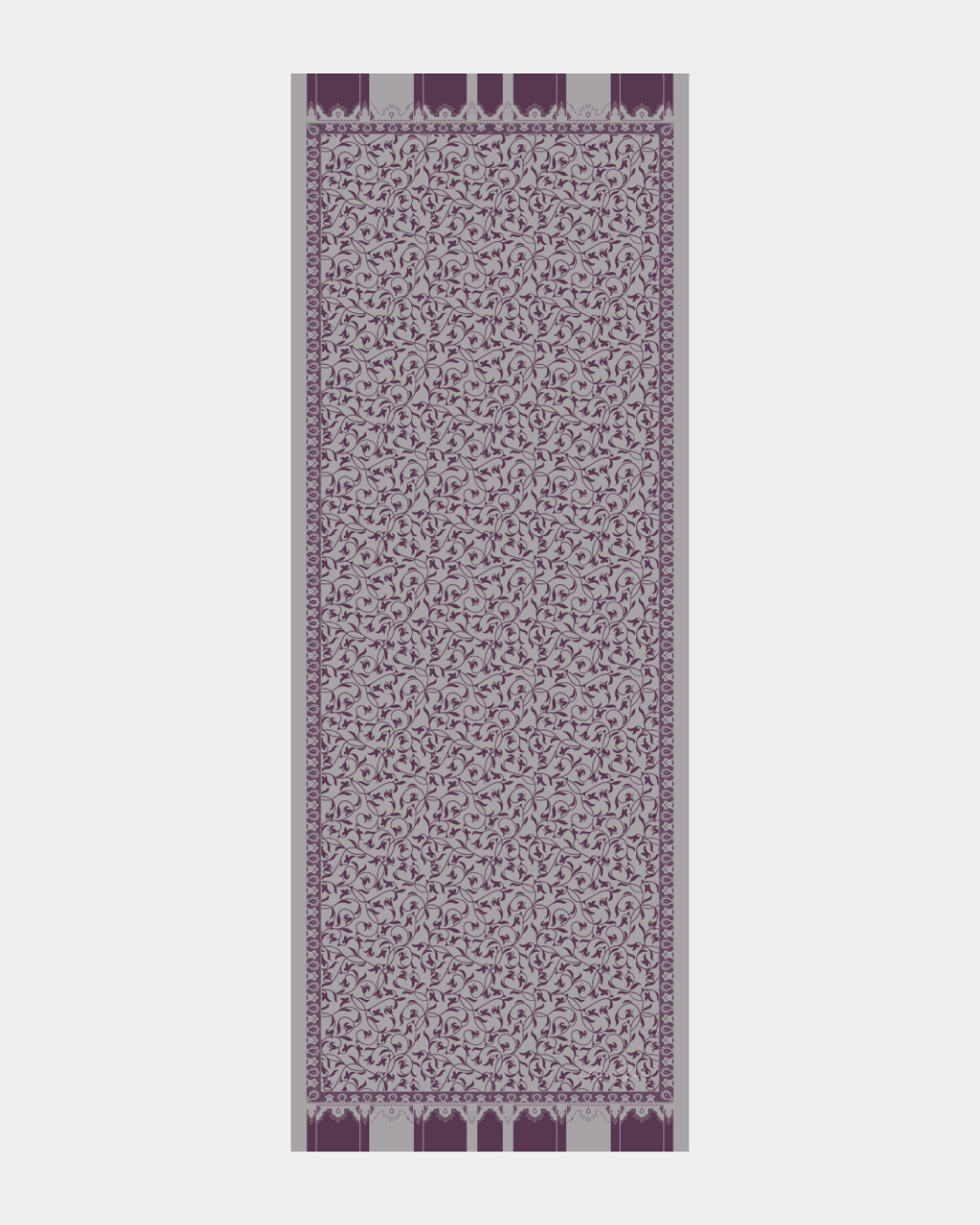 Leylak & Erguvani Lale Bahçesi Desen Şal