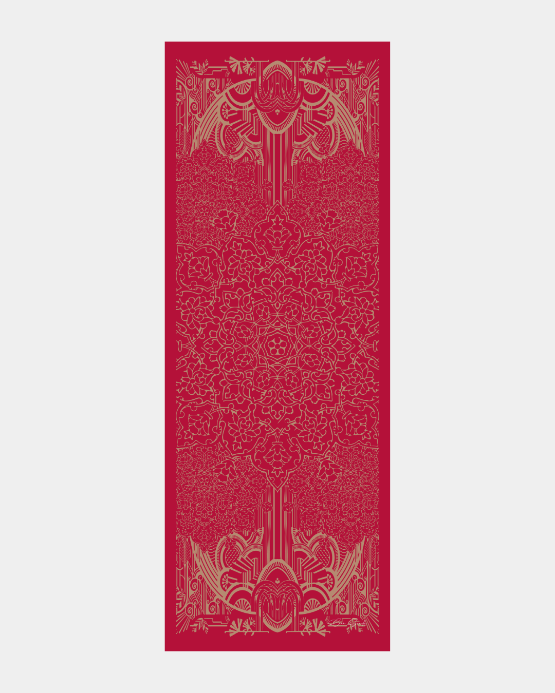 Nar Çiçeği & Kum Beji Harem Rüyası Desen Şal