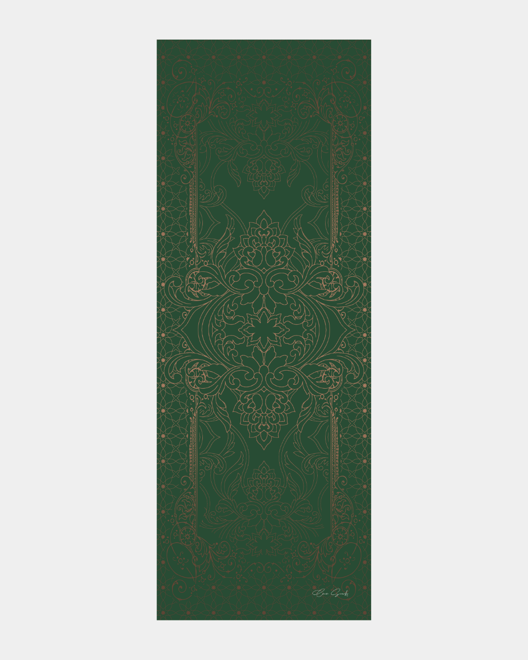 Orman Yeşili & Bronz Şafak Efsunlu Desen Şal