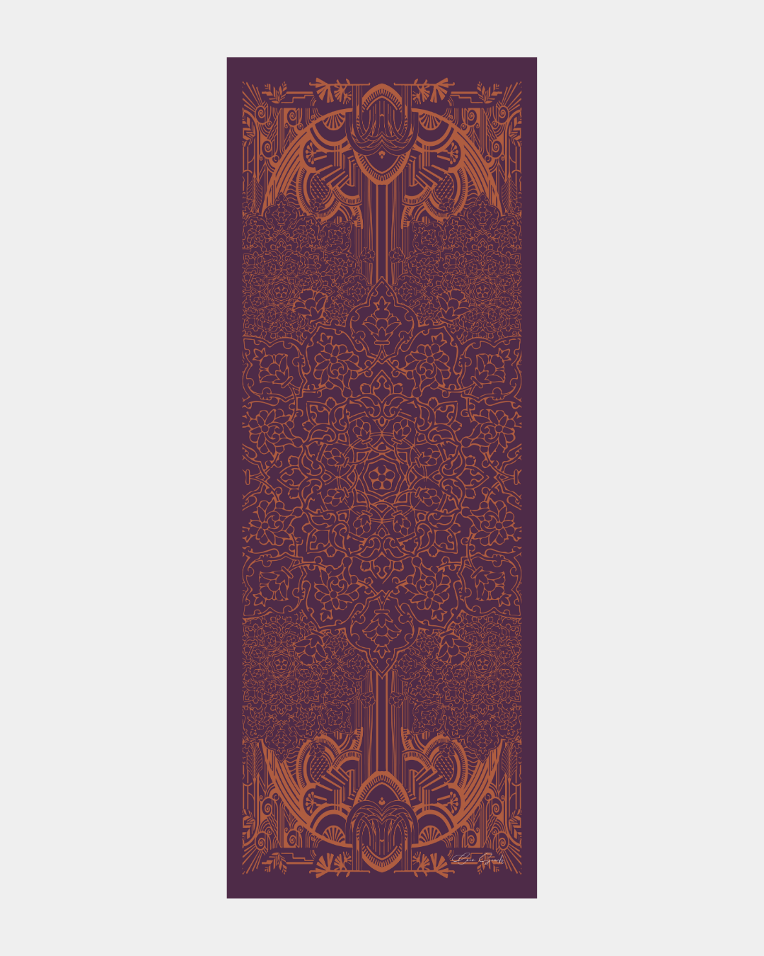 Patlıcan & Amber Tınısı Harem Rüyası Desen Şal